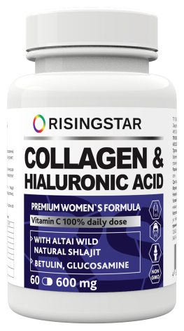 Risingstar Collagen &amp; Hyaluronic Acid, 60 капс