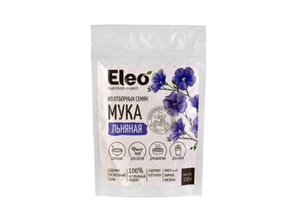 Eleo Мука семян льна, 150 гр