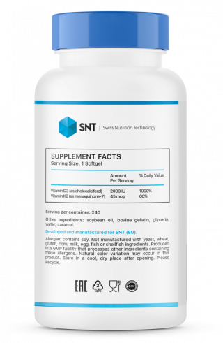 SNT Vitamin D3 + K2 2000 IU