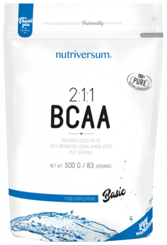 Nutriversum Basic 2:1:1 BCAA, 500 грамм