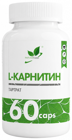 Natural Supp L-Карнитин Тартрат, 60 капсул