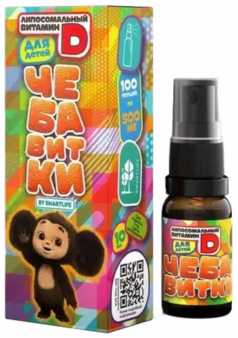 SmartLife Vitamin D 500МЕ Liposomal Чебавитки, 10 мл