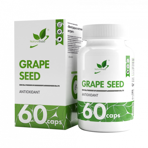Natural Supp Grape Seed, 60 капсул