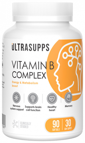 Ultrasupps Vitamin B Complex, 90 капсул