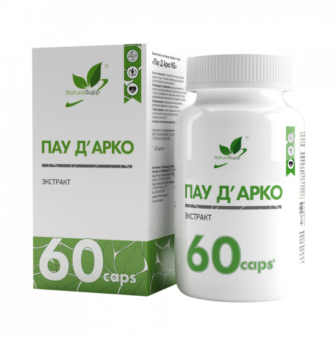 Natural Supp Pau de Arco, 60 капсул