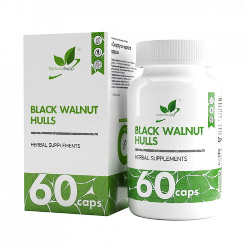 Natural Supp Black Walnut Hulls, 60 капсул