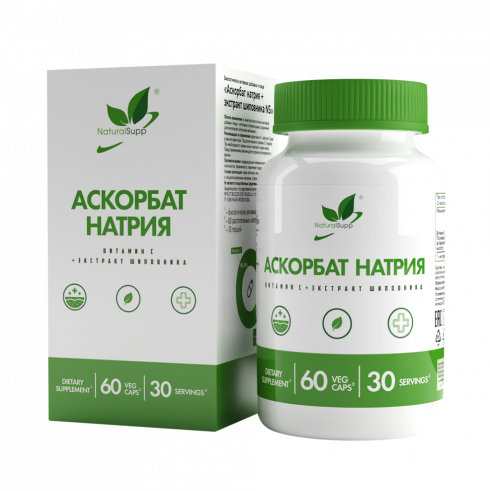 Natural Supp Buffered Vitamin C, 60 капсул