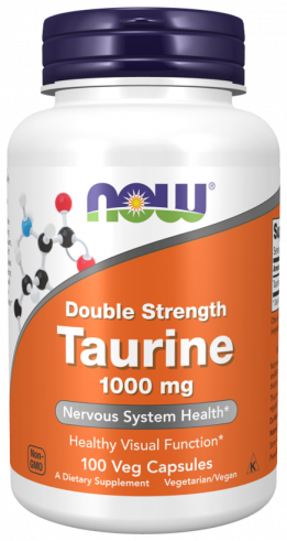NOW Taurine 1000 mg, 100 капсул