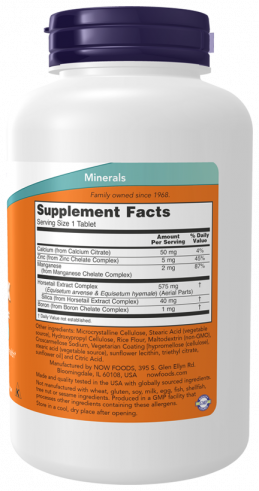 NOW Silica Complex, 180 таблеток