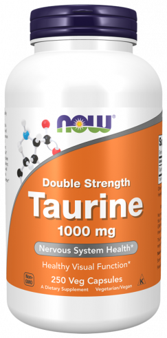 NOW Taurine 1000 mg, 250 капсул