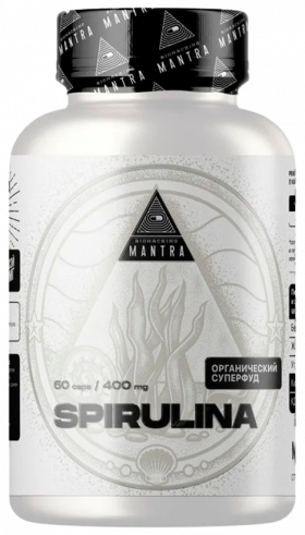 Biohacking Mantra Spirulina, 60 капсул