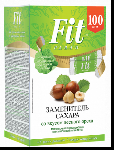 FitParad Заменитель сахара № 18 в стиках, 100 шт