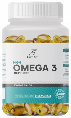 Just Fit High Omega-3, 180 капсул
