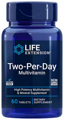 Life Extension Two-Per-Day Multivitamin, 60 таблеток