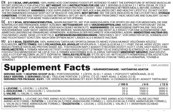 Nutriversum Flow BCAA 2:1:1, 1000 г