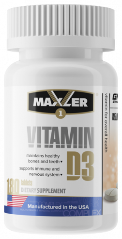 Maxler Vitamin D3, 180 таб