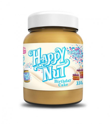 Happy Nut Birthday Cake Арахисовая паста "Праздничный торт", 330 г