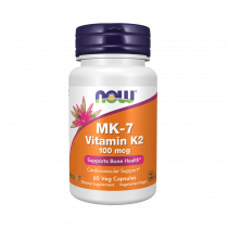 NOW MK-7 Vitamin K-2 100 mcg, МК-7 Витамин К-2 100 мкг, 60 капсул
