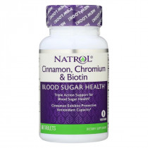 Natrol Cinnamon Chromium Biotin, 60 таб